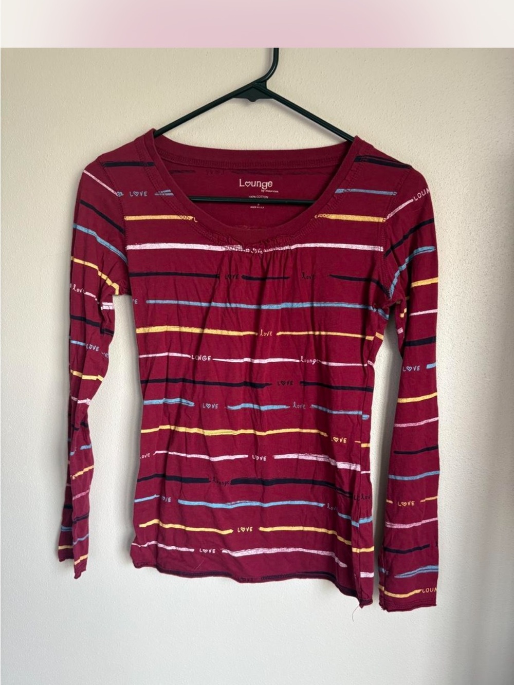Maurice’s Loungewear collection long sleeve tee